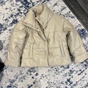 Latellier Cream Leather Jacket!